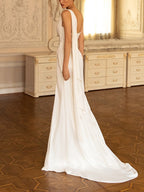 Women's Strapless Sequin Ruched Asymmetric Maxi Dress