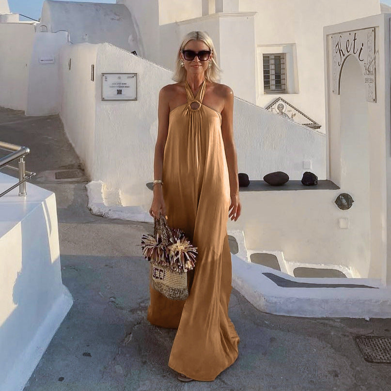 Women's Lace Backless Dress