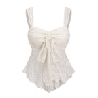 Lazy Sweet Small All Match Office Design Blouse French Lace