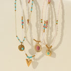 Rhodochrosite Necklace Color Crystal String Beads High Sense