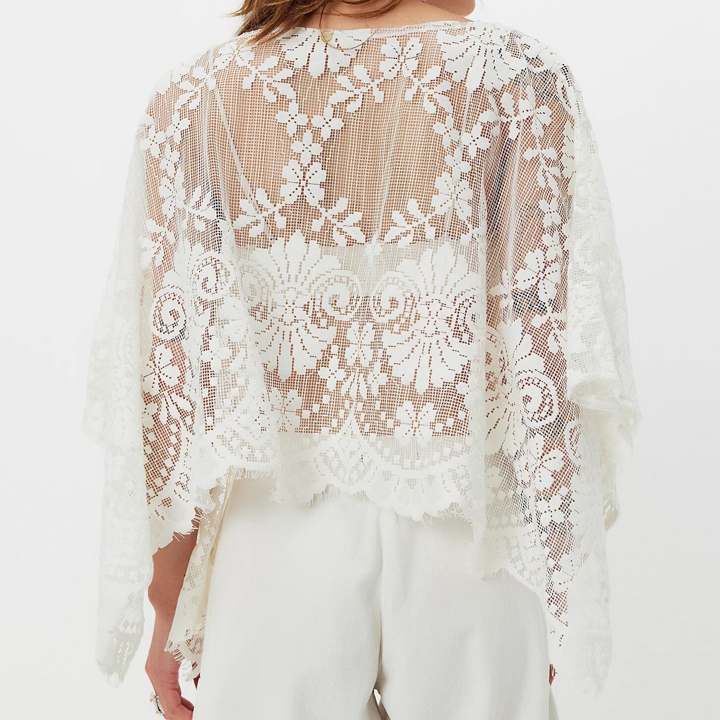Women Sexy Lace See through Sexy Short Top T shirt Blouse