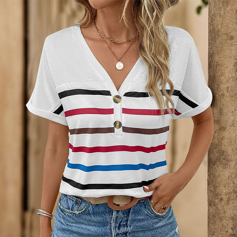 Striped Short Sleeve T-Shirt