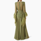 Women's Long Sleeve Evening Dress