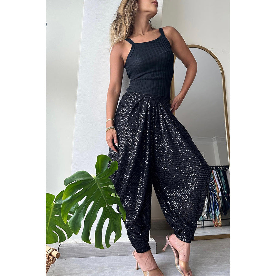 Women's Sequin Trousers