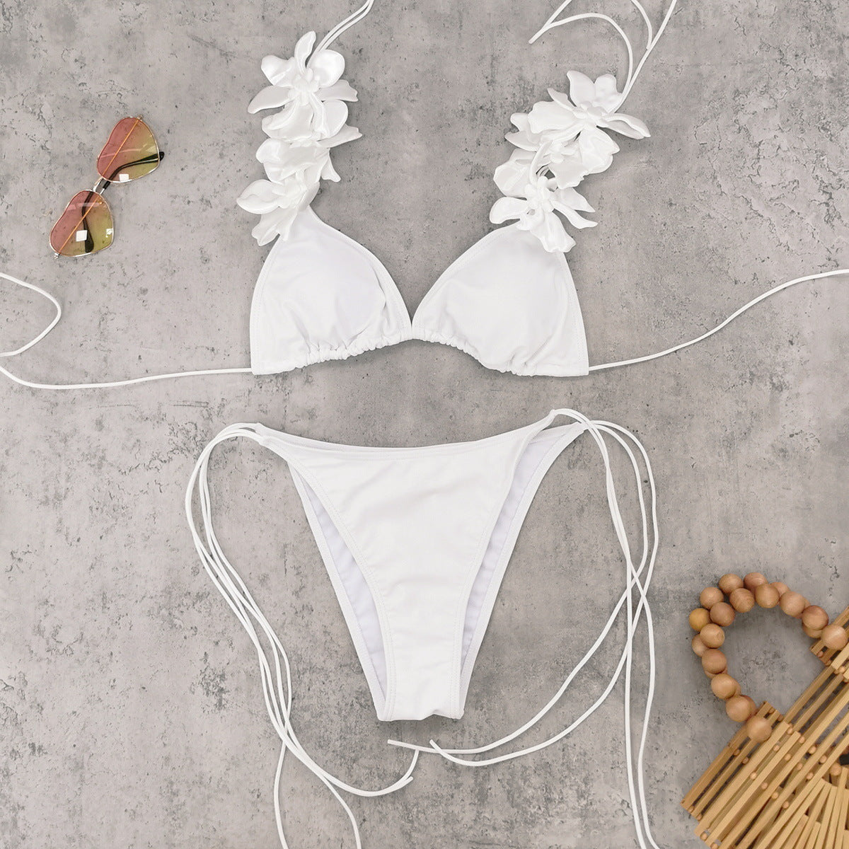 Lace Three Bikini Swimwear