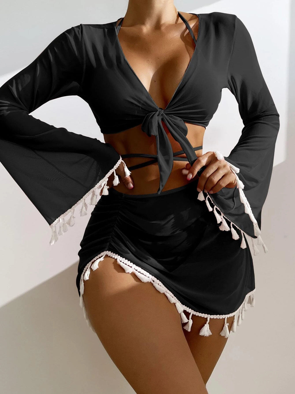 Split Three One-piece Swimwear