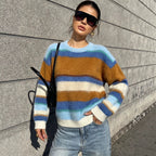 Women's Striped Knit Sweater