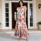 Women's Maxi Ruffled Dress