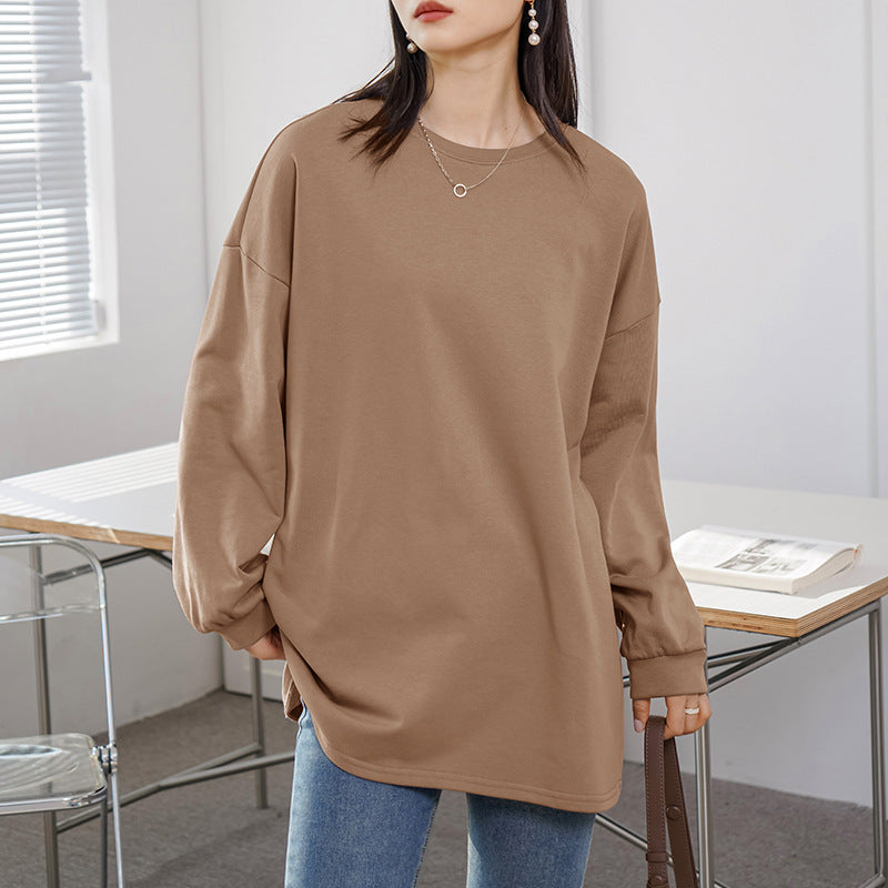 Women's Bottoming Loose Mid Length Sweater Coat