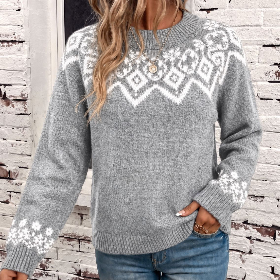 Women's Fair Isle Jacquard Sweater