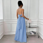 Women's Lace Backless Dress