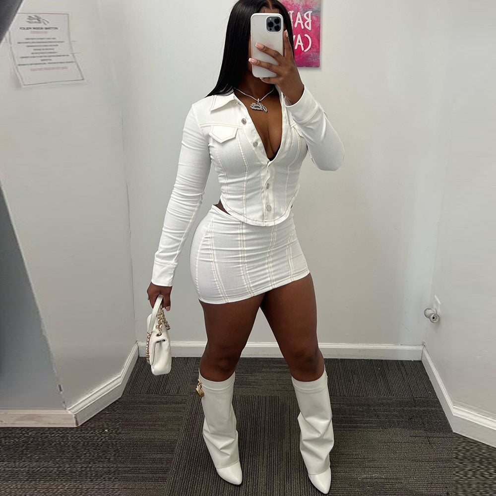 Women's Two-Piece Skirt Set