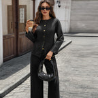 Black and gray coat