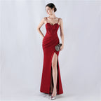 Women's Boning Corset Waist Trimming Lace Up Satin Annual Shapewear