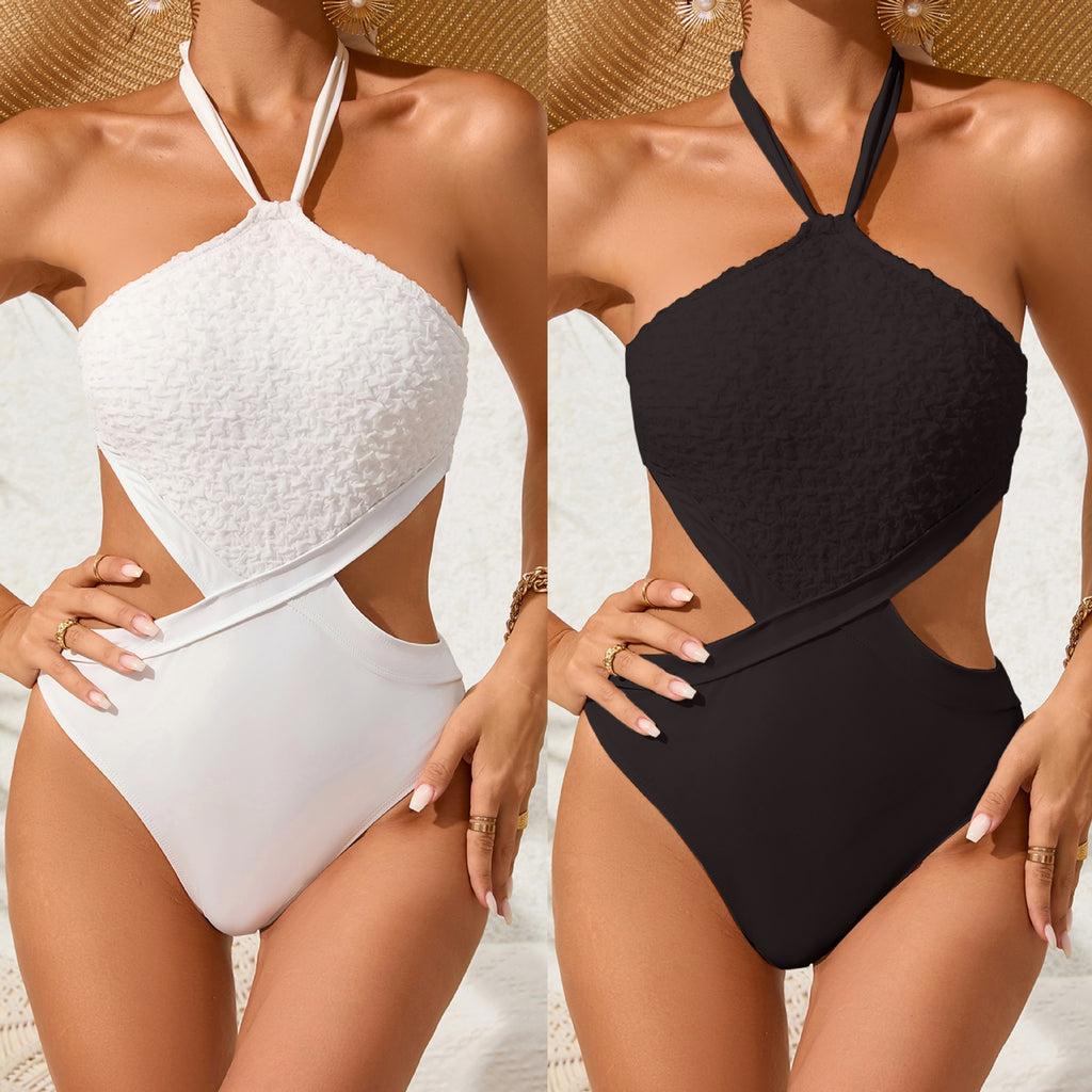 Burnt Floral One-piece Swimwear