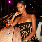 Zebra Print Strapless Bodycon Mini Dress