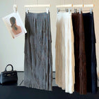 Niche Design Irregular Asym Tassel Edge Skirt for Women