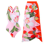 Solid Color One-piece Swimwear