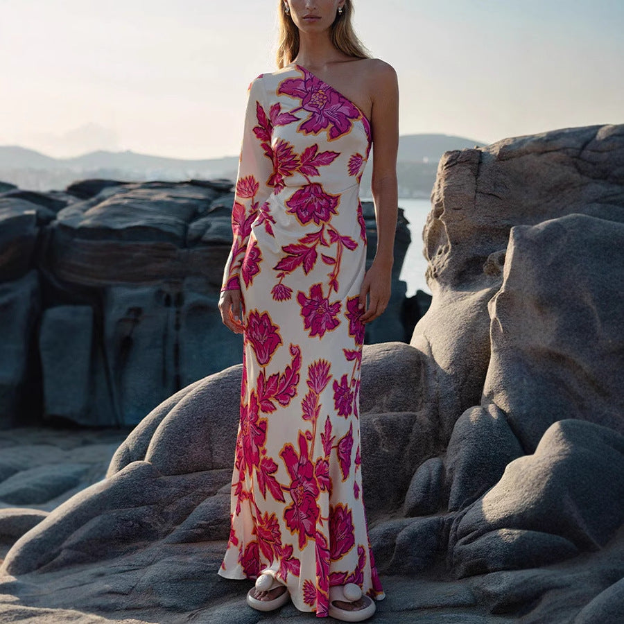 Women's Satin Maxi Dress