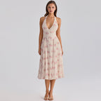 Women's Backless Halter Dress