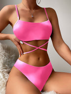 Split Three Bikini Swimwear