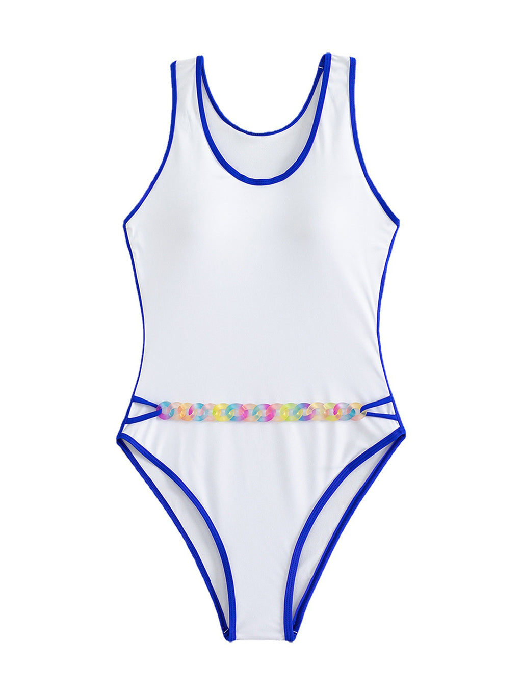 Solid Color One-piece Swimwear