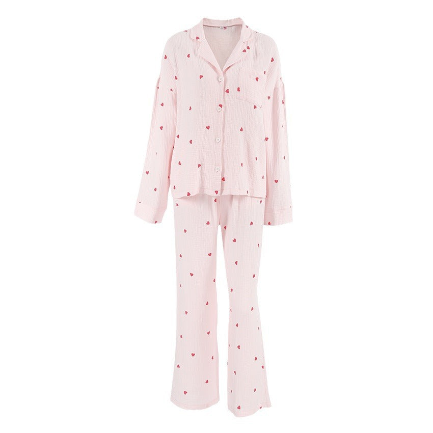 Heart Printing Pajamas Lingerie