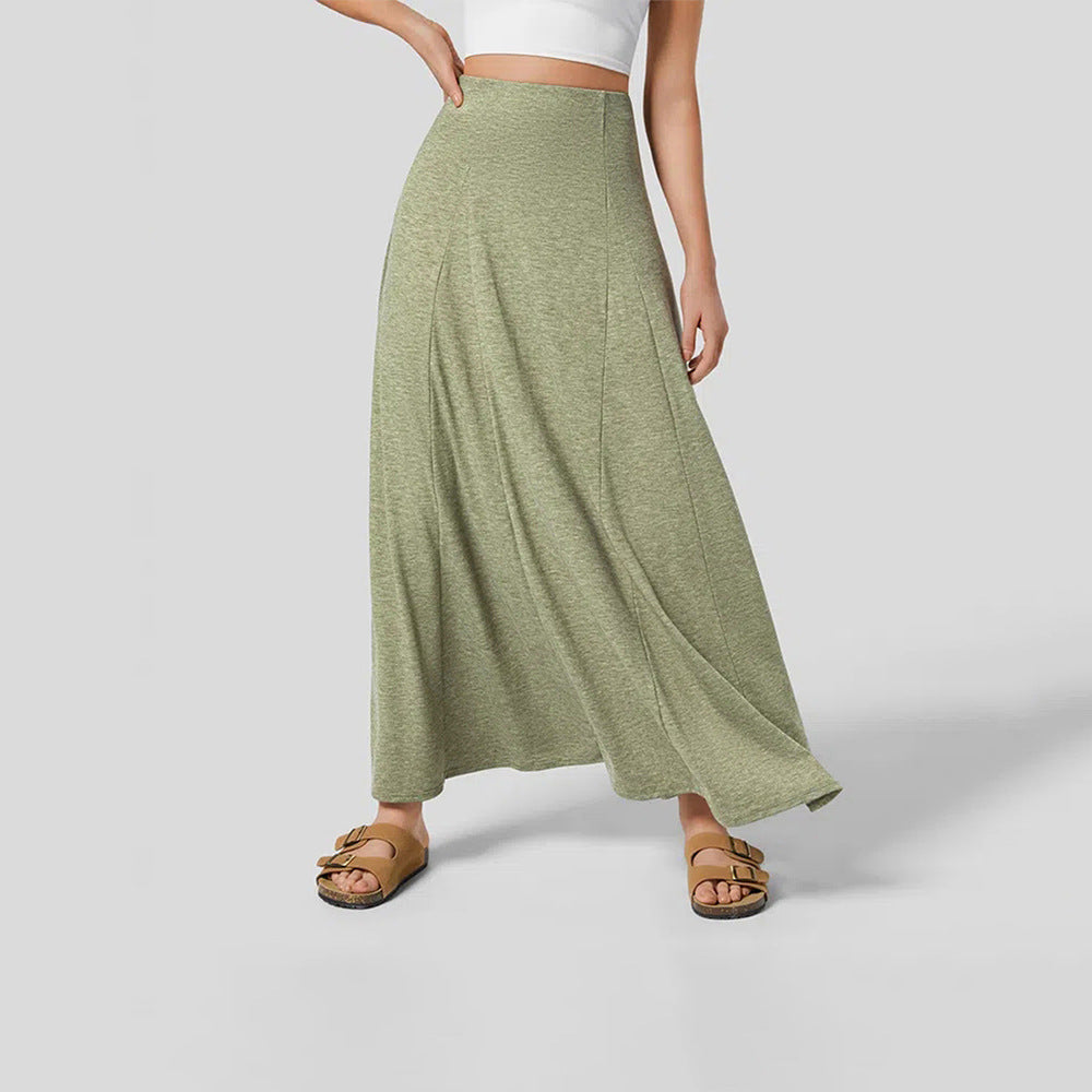 Women’s Casual Knitted Draped Swing Skirt