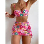 Floral Print Bikini Swimwear