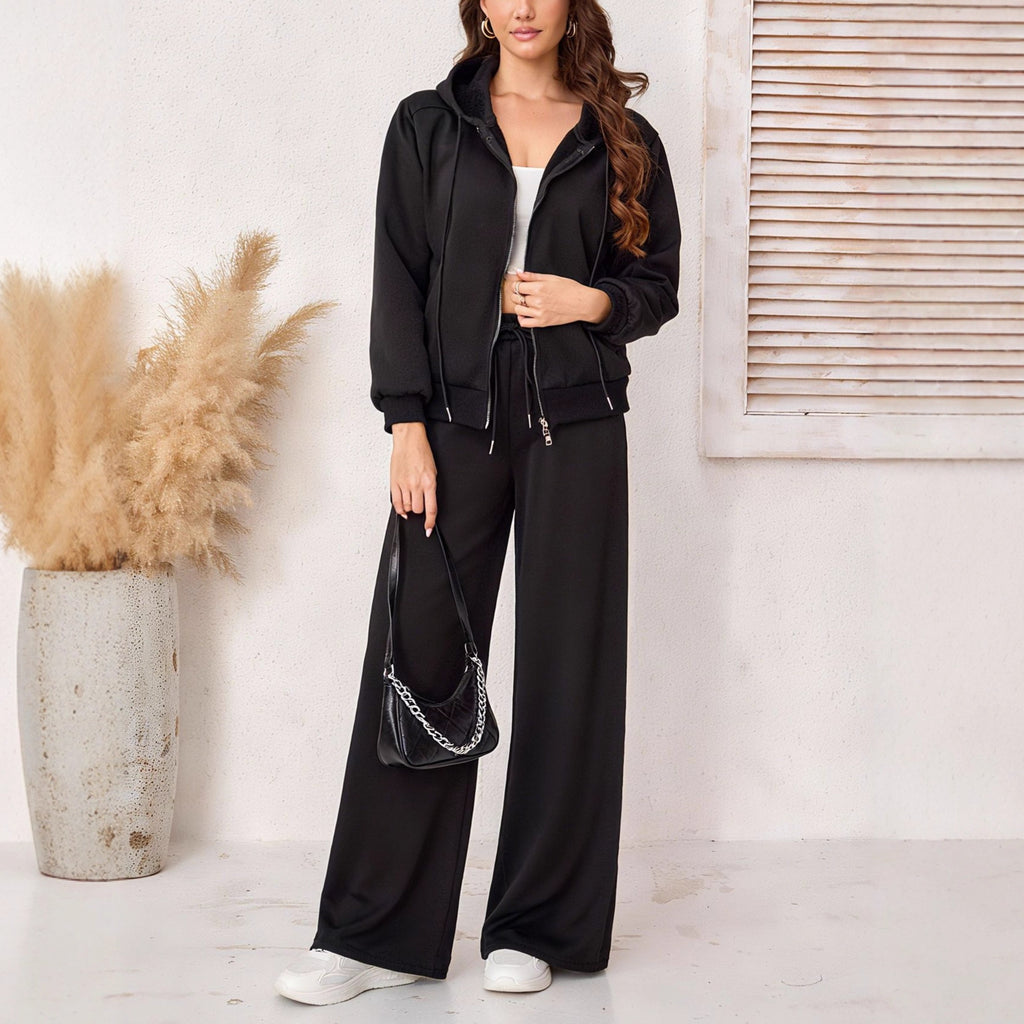 Black, Hoodie Suit