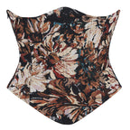 Women's Floral Boned Waist Corset