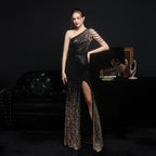 Women's Colorful Sequin Party Evening Dress Long Slim Fit Bridal