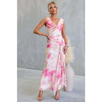 Women's Backless Floral Dress