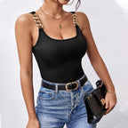Women's U-Neck Backless Sleeveless Top