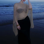 Pure Hollow Cover Up Swimwear