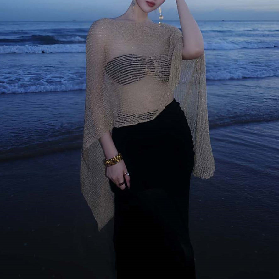 Pure Hollow Cover Up Swimwear