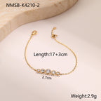Gold Five Diamond Bracelet