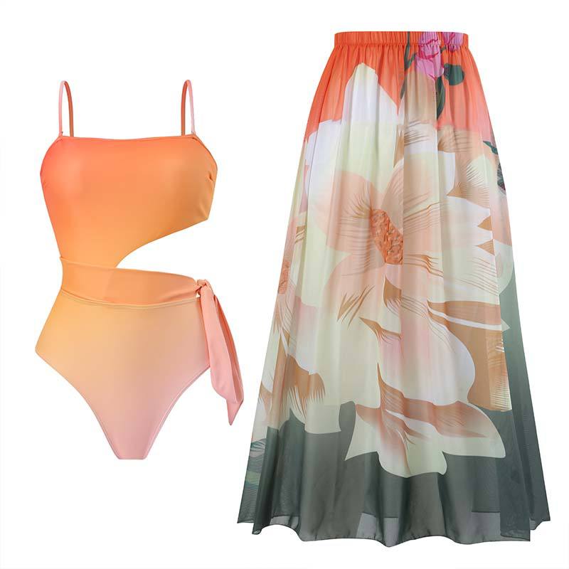 Skinny Slimming One-piece Swimwear