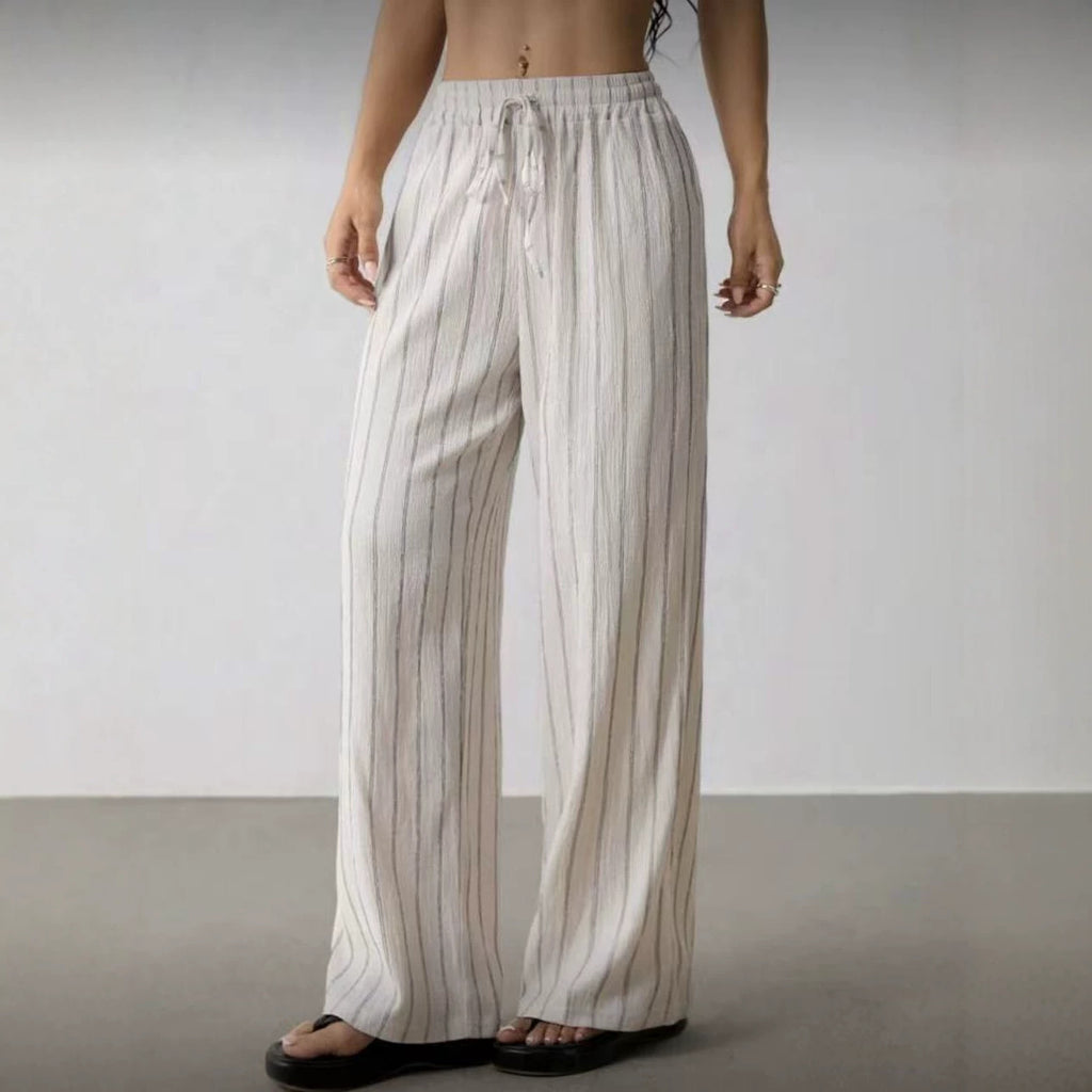 EW Draping WLged Small Straight Leg Pants Loose Fitted