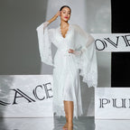 Women's Satin Lace Two-Piece Nightwear Set
