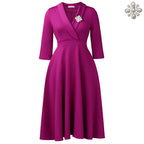 Purplish Red Brooch