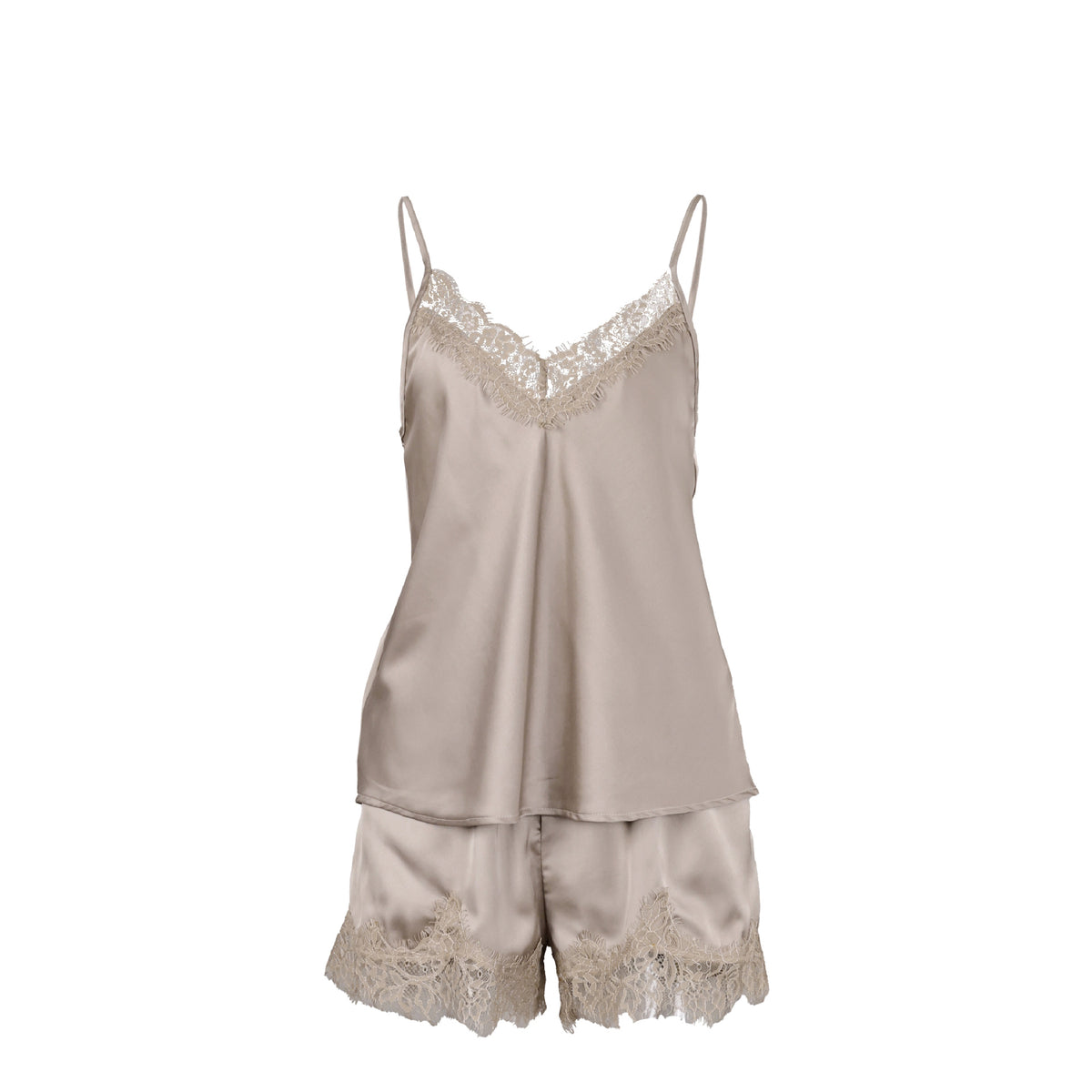 Satin Lace Pajama Set