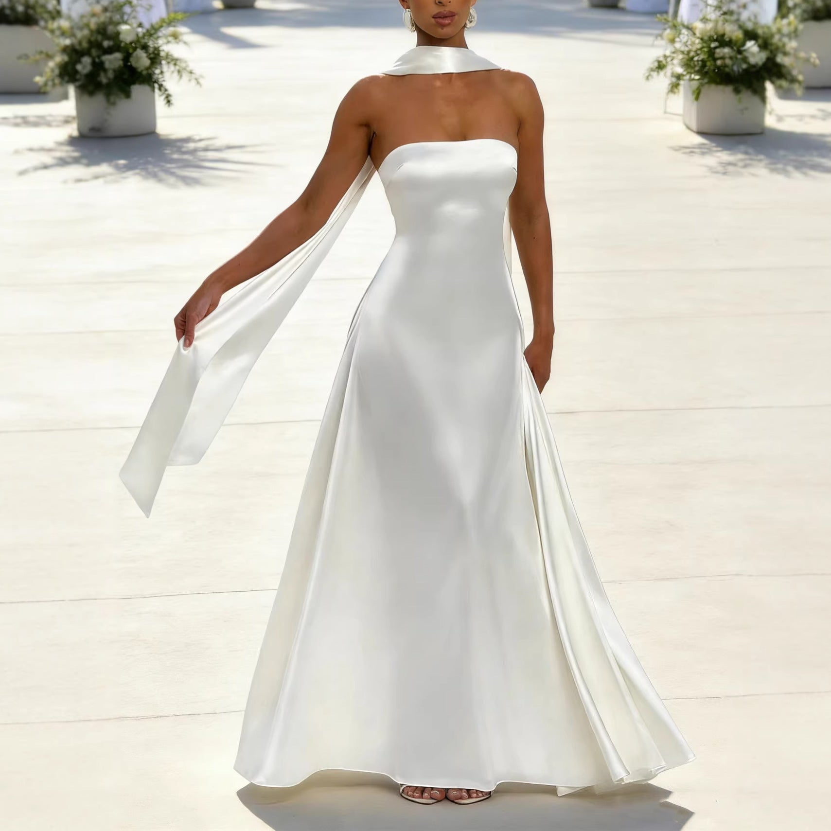 Women's Backless Formal Dress