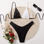 Solid Color Bikini Swimwear