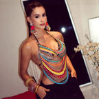 Women's Beaded Bra Chain Body Jewelry