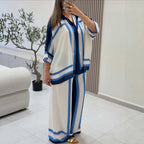 Women's Striped Shirt & Pants Set
