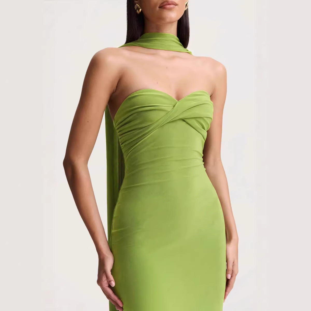 Women's Backless Halter Dress