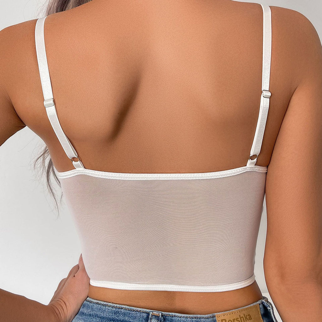's Lace Thin Cup Vest Underwear Lingerie