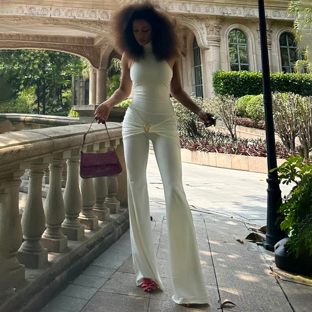 Women's Backless Sleeveless Jumpsuit