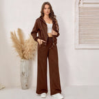 Brown Sweater Suit